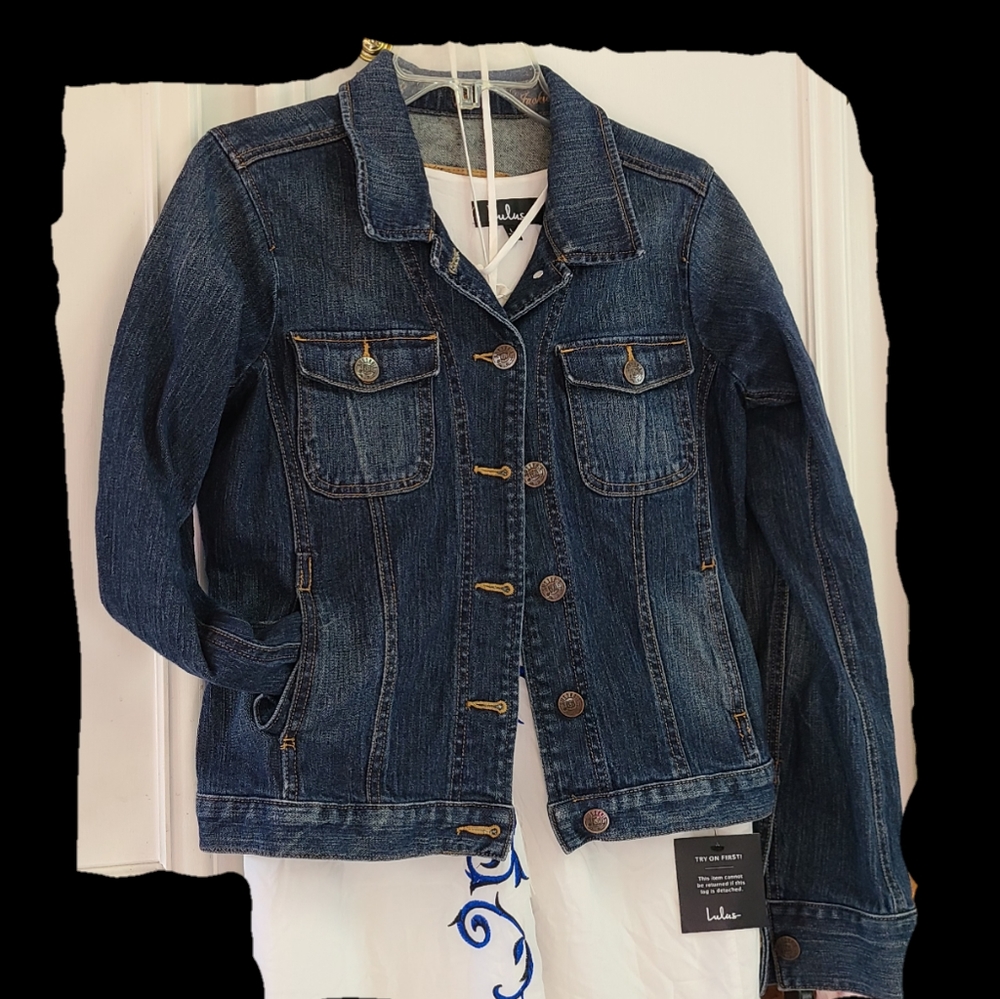 Jackie Cooper Dirty Denim Jacket by Sutters 1848 Size Medium
